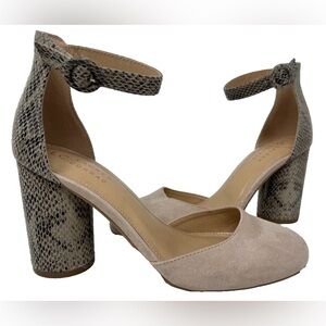 LC snake heeled sandals